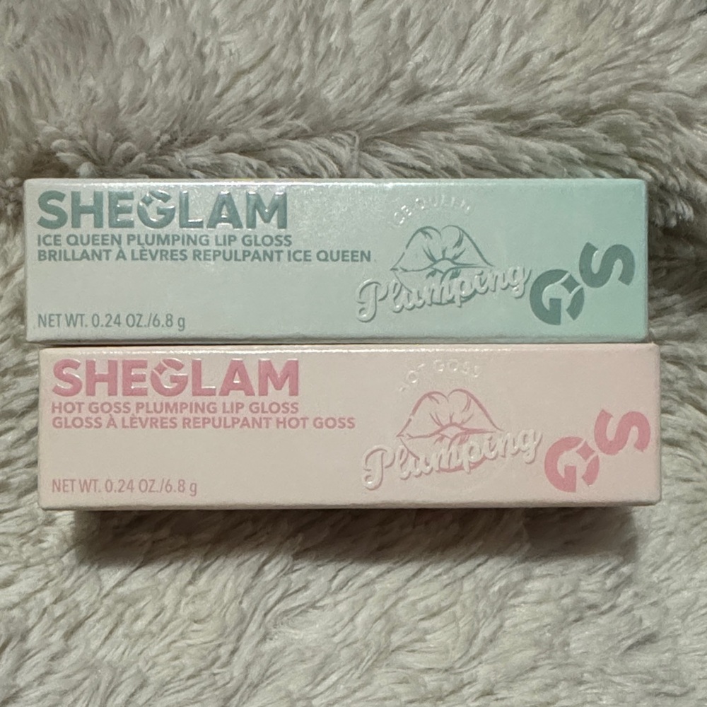 ($5 each) Sheglam Plumping Lip Gloss Set - Ice Queen & Hot Goss